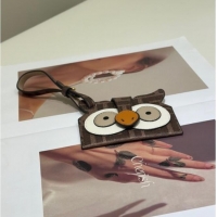 Famous Brand Fendi Best Friends Forever Card Case in FF Fabric and Multicolor Leather 66816 Owl 2026
