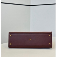 Buy Cheap Fendi Way Medium Dark Brown Leather and Violet Suede Bag 368 2026 Top