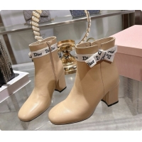 Classic Practical Dior J'Adior Heeled Ankle Boot in Black Leather D091149 Beige 2026