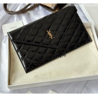 Reasonable Price Saint Laurent Uptown Pouch in Patent Leather 565739 Black 2026