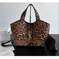 Top Design Saint Laurent Icare Medium Shopping Bag in Leopard Print Horsehair 858191 2026
