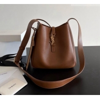 Classic Specials Saint Laurent LE 5 À 7 Small Hobo Shoulder Bag in Calfskin A0021 Brown 2026