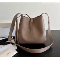 Big Discount Saint Laurent LE 5 À 7 Small Hobo Shoulder Bag in Calfskin A0021 Grey 2026