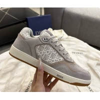Hot Style Dior B27 Low-Top Sneakers in Suede and Dior Oblique Jacquard D091165 Grey 2026