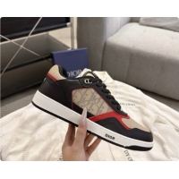 Good Quality Dior B27 Low-Top Sneakers in Suede and Dior Oblique Jacquard D091170 Beige/Black 2026
