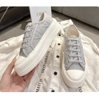 Best Price Dior Walk'n'Dior Platform Sneaker in Grey Cotton D091172 2026