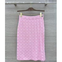 Big Discount Dior Knit Skirt D090718 Pink 2026