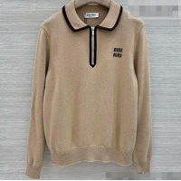 Most Popular Miu Miu Wool & Cashmere Sweater M090720 Camel 2026