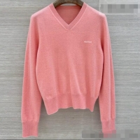 Buy Cheapest Miu Miu Wool Sweater M090724 Pink 2026