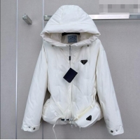 Top Quality Prada Down Jacket P090735 White 2026