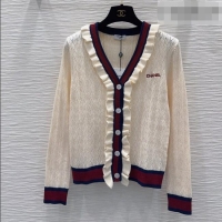 Well Crafted Chanel Wool Cardigan CH090767 Beige 2026