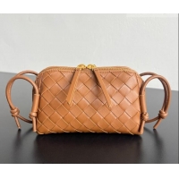 Grade Design Bottega Veneta Intrecciato Leather Concert Pouch Mini Bag 794258 Amber Brown 2026