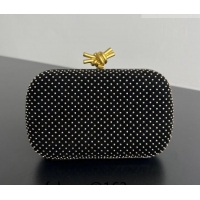 Famous Brand Bottega Veneta Classic Knot Clutch in Velvet and Studs BV062501 2026
