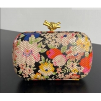 Grade Design Bottega Veneta Classic Knot Clutch in Flora Calf Leather BV040166 Pink/Orange/Yellow/Black 2026