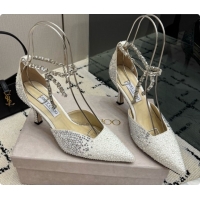 Most Popular Jimmy Choo Stevie 100 Pumps with Crystals J091221 White 2026