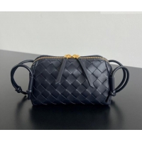 Best Price Bottega Veneta Intrecciato Leather Concert Pouch Mini bag 794258 Midnight Blue 2026