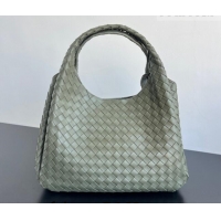 Hot Style Bottega Veneta Large Campana Shoulder Bag in Intrecciato Leather 844250 Pickle Green 2026