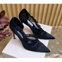 Sumptuous Jimmy Choo Brigitte 100 Pumps in Mesh and Satin J091240 Black 2026