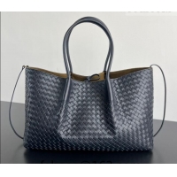 Best Price Bottega Veneta Medium Pinacoteca Tote Bag in Intrecciato Leather 817166 Midnight Blue 2026