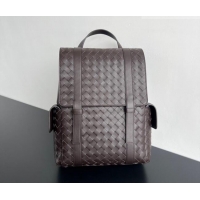 Most Popular Bottega Veneta Men's Back To School Backpack Bag in Intrecciato Leather 805971 Fondant Brown 2026