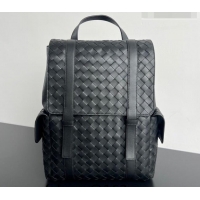 Classic Discount Bottega Veneta Men's Back To School Backpack Bag in Intrecciato Leather 805971 Black 2026