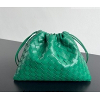 Big Discount Bottega Veneta Medium Dustbag in Intrecciato Leather 796728 Jungle Green 2026