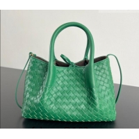 Top Grade Bottega Veneta Small Pinacoteca Tote Bag in Intrecciato Leather and Suede 819004 Jungle Green 2026