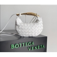 Hot Sell Cheap Bottega Veneta Mini Sardine Bag in Intrecciato Leather 744267 White 2026