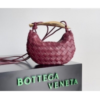 Best Discount Bottega Veneta Mini Sardine Bag in Intrecciato Leather 744267 Burgundy 2026