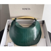 Well Crafted Bottega Veneta Sardine bag in Crocodile Embossed Leather 754657 Emerald Green 2026