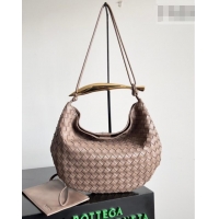 Low Cost Bottega Veneta Large Sardine Bag with Strap in Intrecciato Leather 754988 Light Khaki 2026
