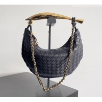Grade Design Bottega Veneta Sardine Bag with Chain in Intrecciato Leather 776768 Space Blue 2026