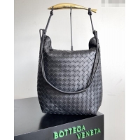 Buy Fashionable Bottega Veneta Men's Sardine Hobo Bag in Intrecciato Leather BV040202 Black 2026