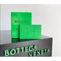 Inexpensive Bottega Veneta Cassette Credit Card Case in Intreccio Leather 742693 Parakeet Green 2026