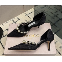 New Arrivals Jimmy Choo Aurelie 65 Pump in Black Candyfloss Glitter J091263 2026