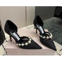 Grade Quality Jimmy Choo Aurelie 85 Pump in Black Candyfloss Glitter J091266 2026
