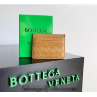 Most Popular Bottega Veneta Intrecciato Leather Credit Card Case 796324 Apricot Yellow 2026
