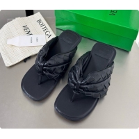 Purchase Bottega Veneta Kitten Heel Salsa Thong in Intrecciato Leather Black 6080135 2026