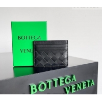 Grade Quality Bottega Veneta Intrecciato Leather Credit Card Case 796324 Black 2026