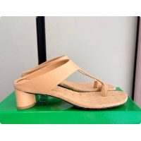 New Style Bottega Veneta Livia Thong 4cm Heel BV080341 Beige 2026