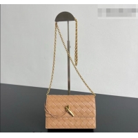 Low Price Bottega Veneta Andiamo Pouch on Chain Mini Bag in Intrecciato Leather 844107 Pale Brown 2026