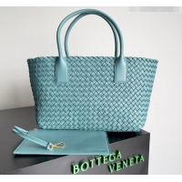 Inexpensive Bottega Veneta Medium Cabat Tote Bag 32cm in Intrecciato Leather BV040205 Blue 2026
