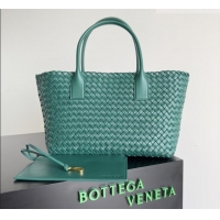 Cheap Bottega Veneta Medium Cabat Tote Bag 32cm in Intrecciato Leather BV040205 Emerald Green 2026