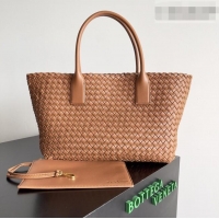 Luxury Cheap Bottega Veneta Medium Cabat Tote Bag 32cm in Intrecciato Leather BV040205 Gold Brown 2026