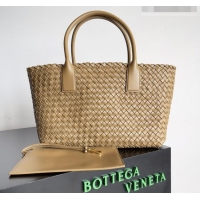 New Design Bottega Veneta Medium Cabat Tote Bag 32cm in Intrecciato Leather BV040205 Pale Brown 2026