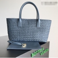 Famous Brand Bottega Veneta Medium Cabat Tote Bag 32cm in Intrecciato Leather BV040205 Dark Blue 2026