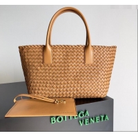 Good Taste Bottega Veneta Medium Cabat Tote Bag 32cm in Intrecciato Leather BV040205 Light Brown 2026
