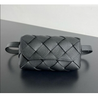 Inexpensive Bottega Veneta Mens Diago Belt Bag in Intrecciato Grained Leather 805773 Black 2026