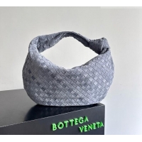 Promotional Bottega Veneta Small Jodie Hobo Bag in Intrecciato Suede Leather 600261 Grey 2026
