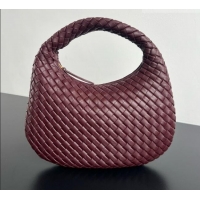 Good Product Bottega Veneta Small Veneta Hobo Bag in Intrecciato Leather 856736 Burgundy 2026